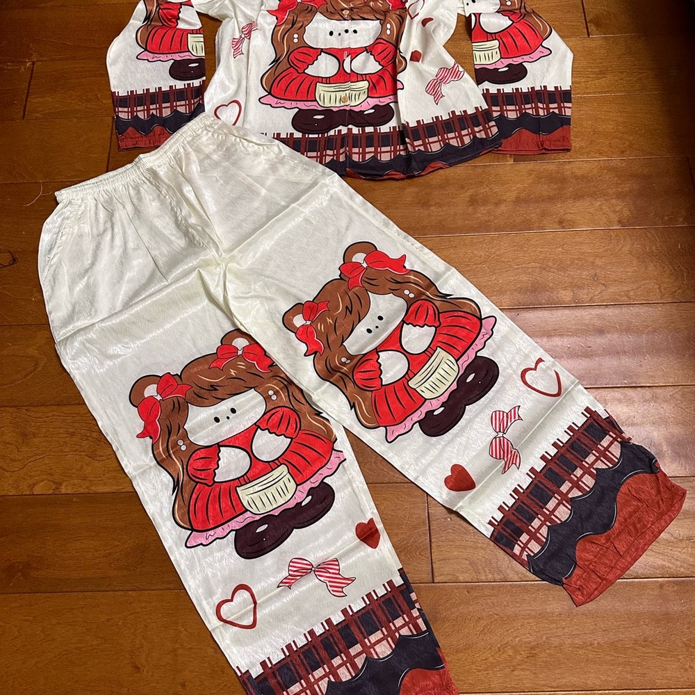 Adorable  Pajamas with Bear Design